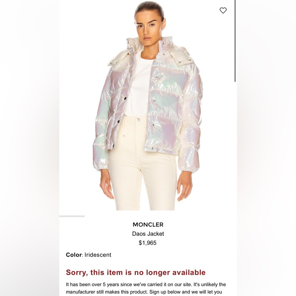 Moncler Iridescent Cream Puffer Jacket - Picture 12 of 17
